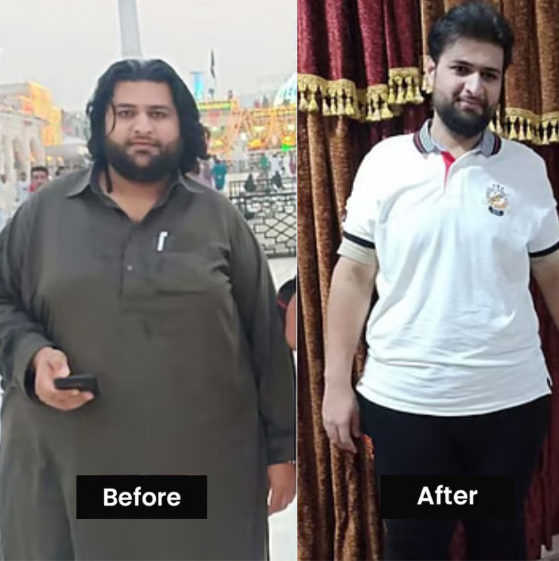 Before and After transformation